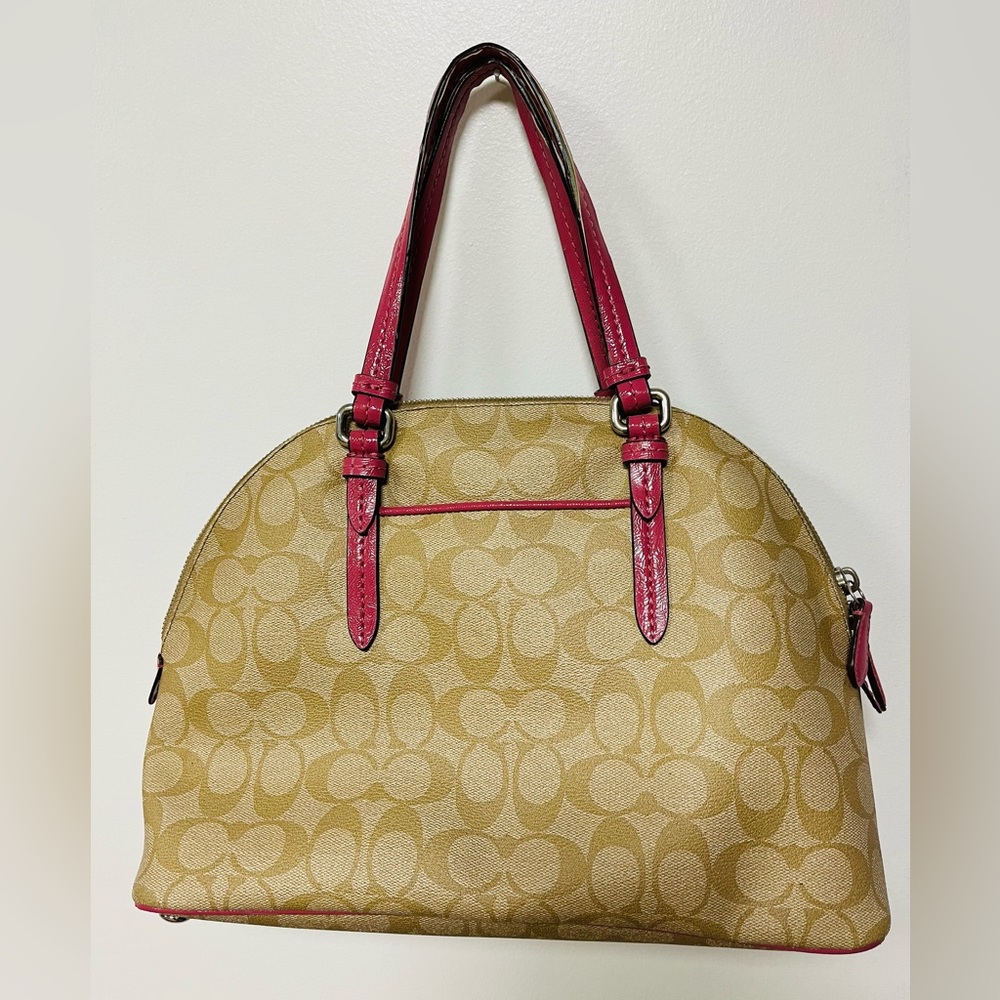 Coach Signature coated canvas bag